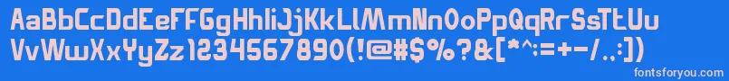 Police SpaceTruckin – polices roses sur fond bleu