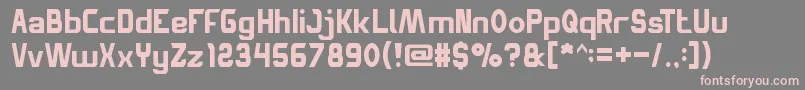 SpaceTruckin Font – Pink Fonts on Gray Background