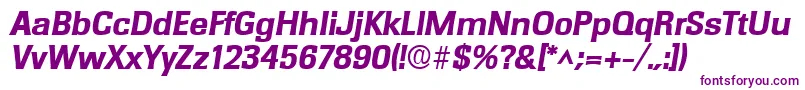 RochesterlhBoldItalic Font – Purple Fonts on White Background