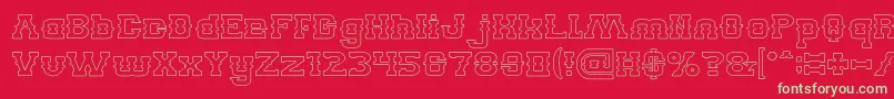 BillyTheKidHollow Font – Green Fonts on Red Background