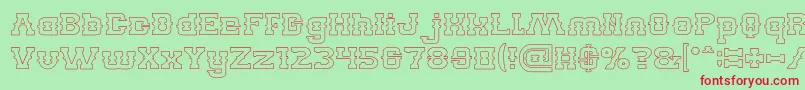 BillyTheKidHollow Font – Red Fonts on Green Background