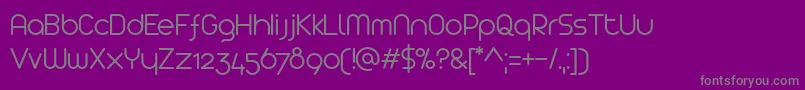 fuente Arista2.0 Light – Fuentes Grises Sobre Fondo Morado