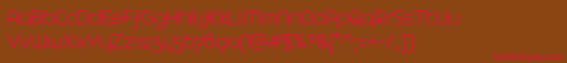 Arista2.0 Light Font – Red Fonts on Brown Background