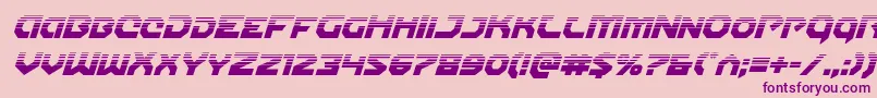 Gunnerstormhalfital Font – Purple Fonts on Pink Background