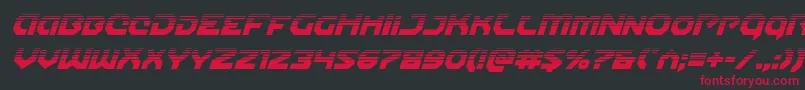 Gunnerstormhalfital Font – Red Fonts on Black Background