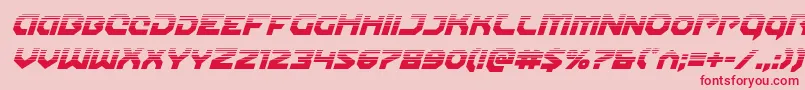 Gunnerstormhalfital Font – Red Fonts on Pink Background
