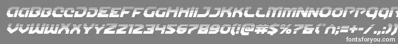 Gunnerstormhalfital Font – White Fonts on Gray Background