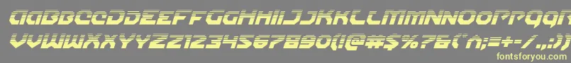 Gunnerstormhalfital Font – Yellow Fonts on Gray Background