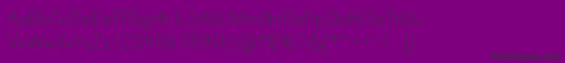 PrintClearlyTt Font – Black Fonts on Purple Background