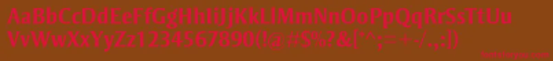 StrayhornmtstdBold Font – Red Fonts on Brown Background