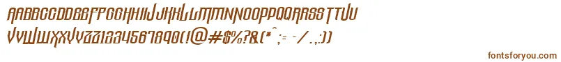 ThelostcanyonItalic-fontti – ruskeat fontit valkoisella taustalla