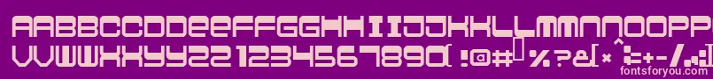 Police Logiclodger – polices roses sur fond violet