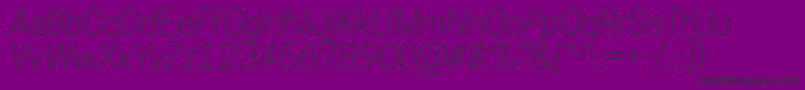 CooperhewittLightitalic Font – Black Fonts on Purple Background