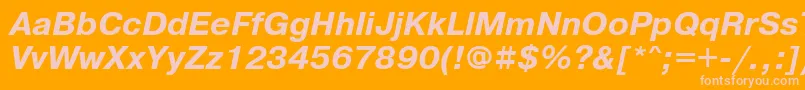 Prg76Ac Font – Pink Fonts on Orange Background