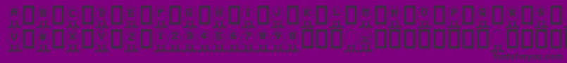 Rmegg Font – Black Fonts on Purple Background