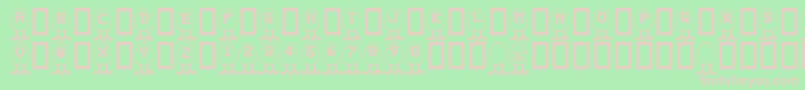 Rmegg Font – Pink Fonts on Green Background