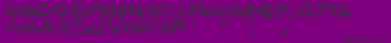 RaslaniThePharaoh Font – Black Fonts on Purple Background