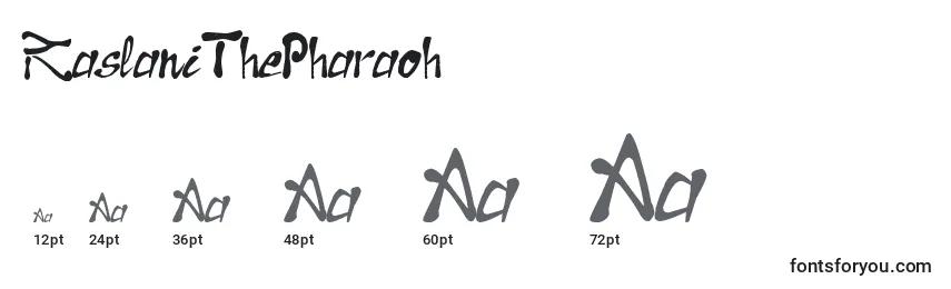 Размеры шрифта RaslaniThePharaoh