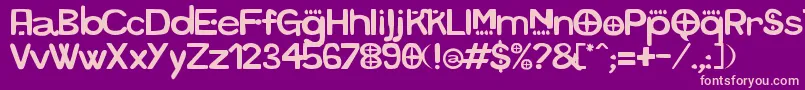 Futurafrica Font – Pink Fonts on Purple Background