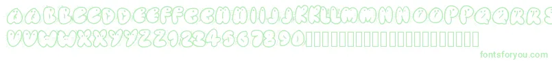 Animaletters Font – Green Fonts on White Background