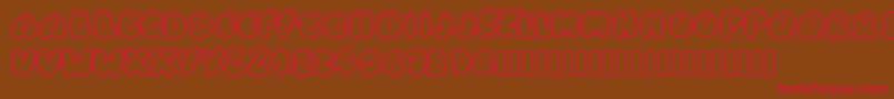 Animaletters Font – Red Fonts on Brown Background