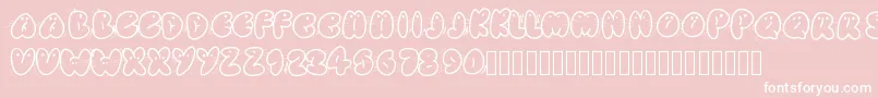 Animaletters Font – White Fonts on Pink Background