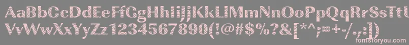 ImperialwindingRegular Font – Pink Fonts on Gray Background