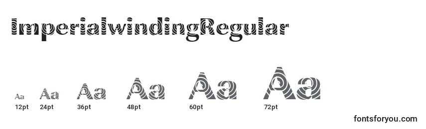 Размеры шрифта ImperialwindingRegular