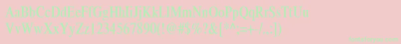 Ft48 Font – Green Fonts on Pink Background
