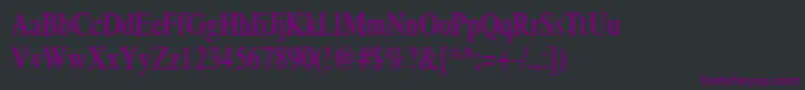 フォントFt48 – 黒い背景に紫のフォント