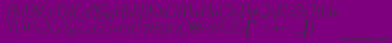 Ballroomtango Font – Black Fonts on Purple Background