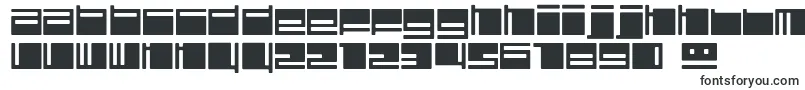 Шрифт Polydiscous – квадратные шрифты