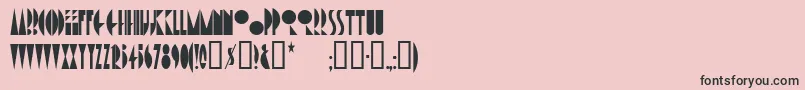 More about Amsterdamtangram Font Amsterdamtangram Font – Black Fonts on Pink Background