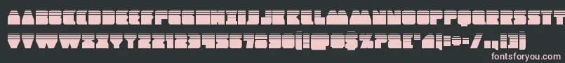 Contourofdutyhalf Font – Pink Fonts on Black Background