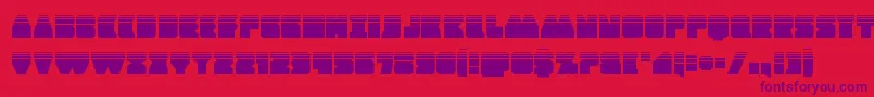 Contourofdutyhalf Font – Purple Fonts on Red Background