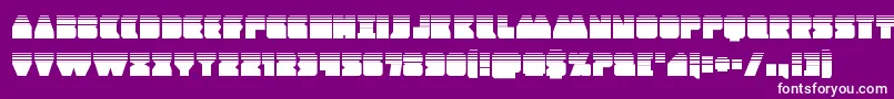 Шрифт Contourofdutyhalf – белые шрифты на фиолетовом фоне
