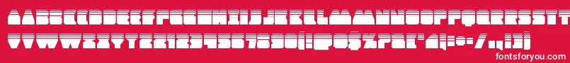 Contourofdutyhalf-fontti – valkoiset fontit punaisella taustalla