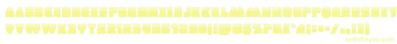Contourofdutyhalf-fontti – keltaiset fontit valkoisella taustalla