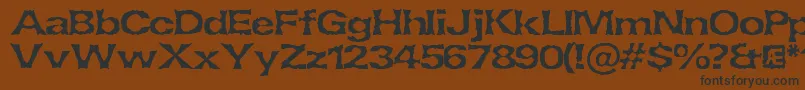 LethargicBrk Font – Black Fonts on Brown Background