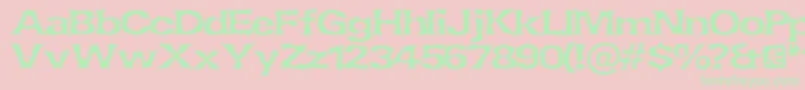 LethargicBrk Font – Green Fonts on Pink Background