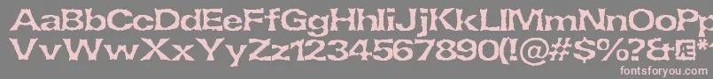 LethargicBrk Font – Pink Fonts on Gray Background