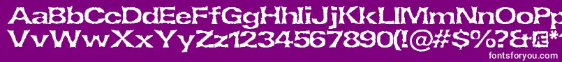 LethargicBrk Font – White Fonts on Purple Background