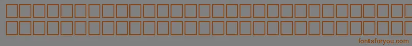 フォントAlawi339 – 茶色の文字が灰色の背景にあります。