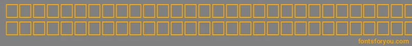 フォントAlawi339 – オレンジの文字は灰色の背景にあります。