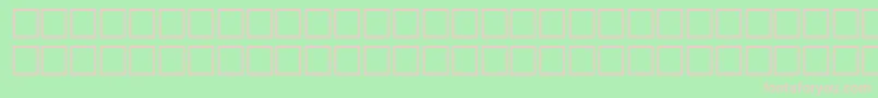 フォントAlawi339 – 緑の背景にピンクのフォント