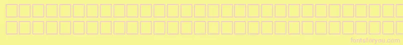フォントAlawi339 – ピンクのフォント、黄色の背景