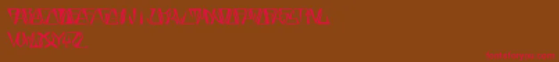 GloryThinBold Font – Red Fonts on Brown Background