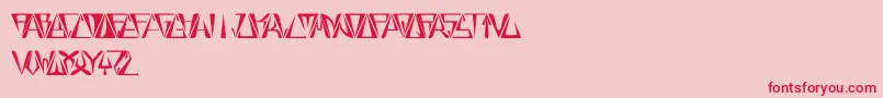 GloryThinBold Font – Red Fonts on Pink Background