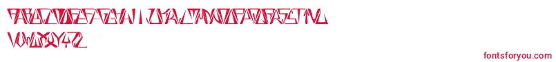 GloryThinBold Font – Red Fonts on White Background