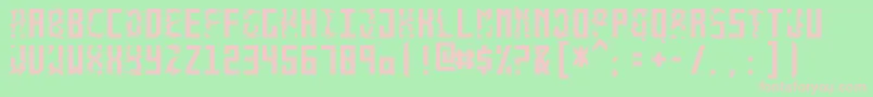 MonolythMonospacedWin Font – Pink Fonts on Green Background